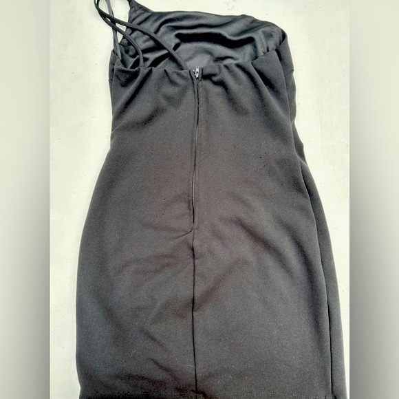 B.darlin , size 7/8 , black one shoulder dress - Picture 1 of 2